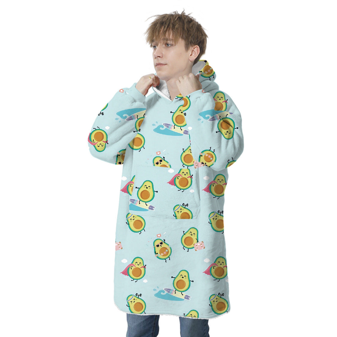 Lamb Wool Wearable Blanket (Unisex)