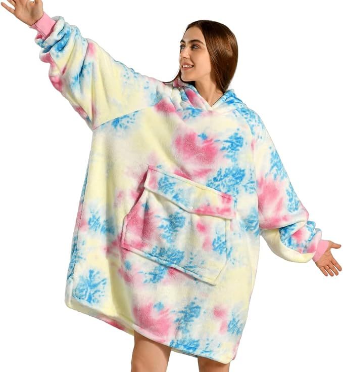 Oversized Sherpa Hooded blanket
