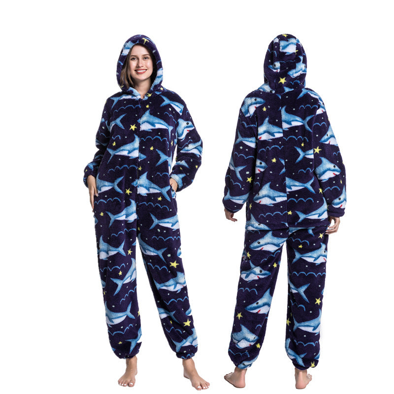 Multi Design printed One Piece Pajamas