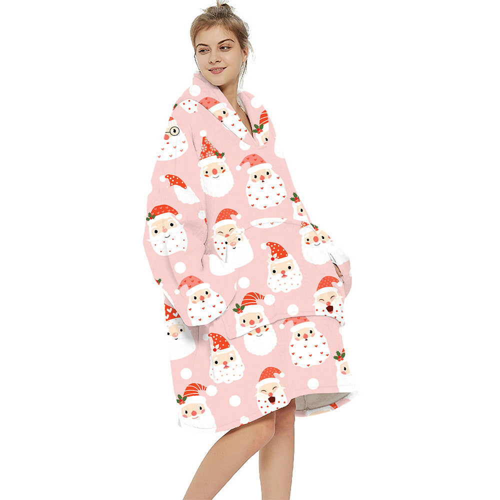 Christmas Special Wearable Blanket Hoodie