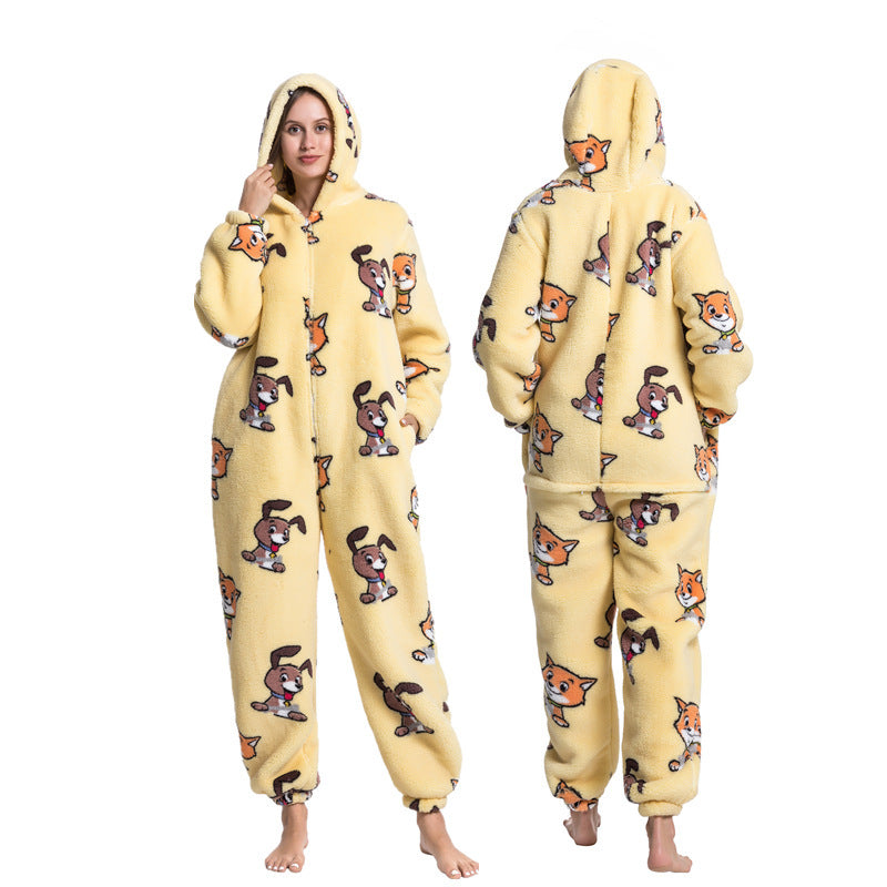 Multi Design printed One Piece Pajamas