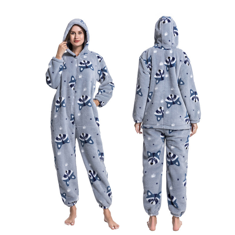Multi Design printed One Piece Pajamas