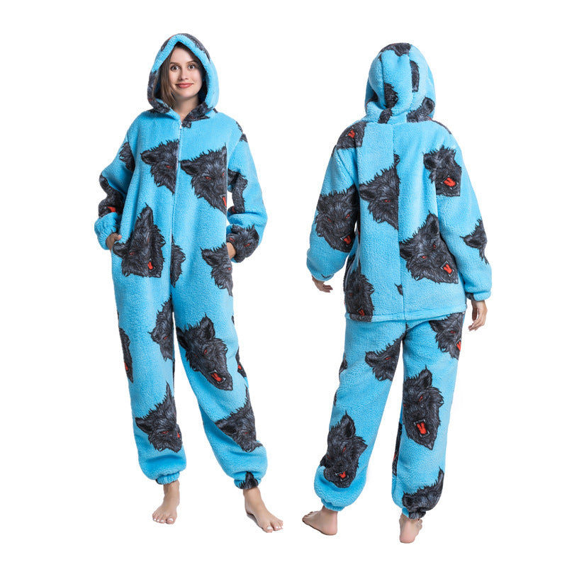Multi Design printed One Piece Pajamas