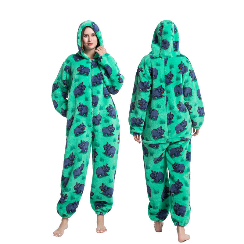 Multi Design printed One Piece Pajamas