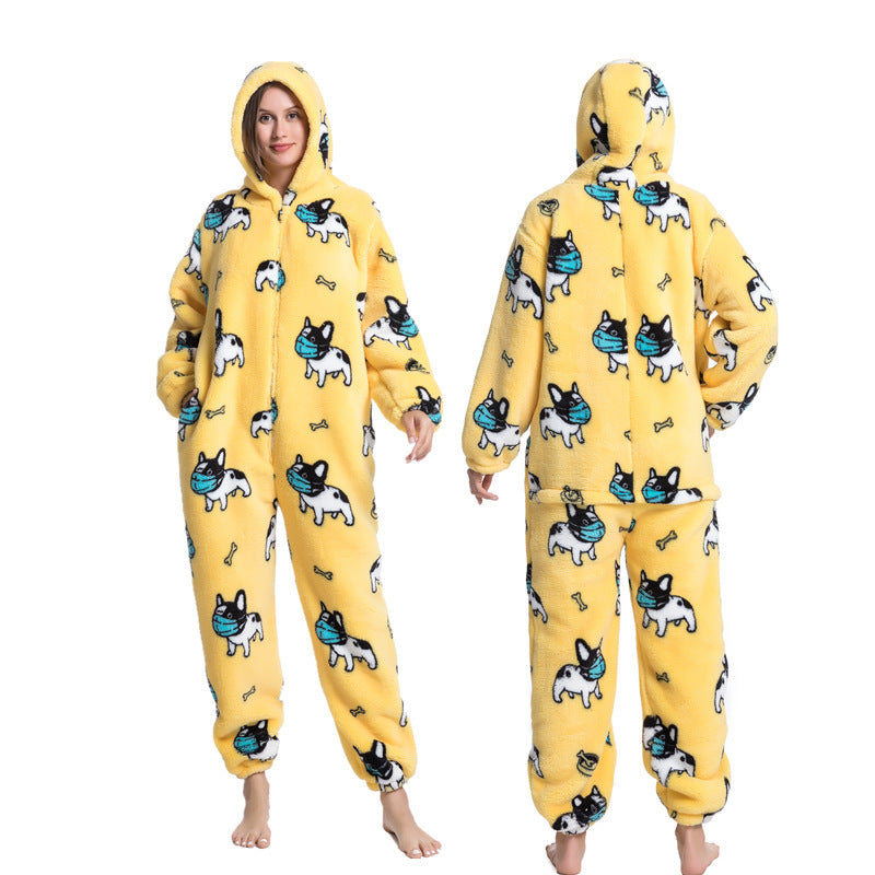 Multi Design printed One Piece Pajamas