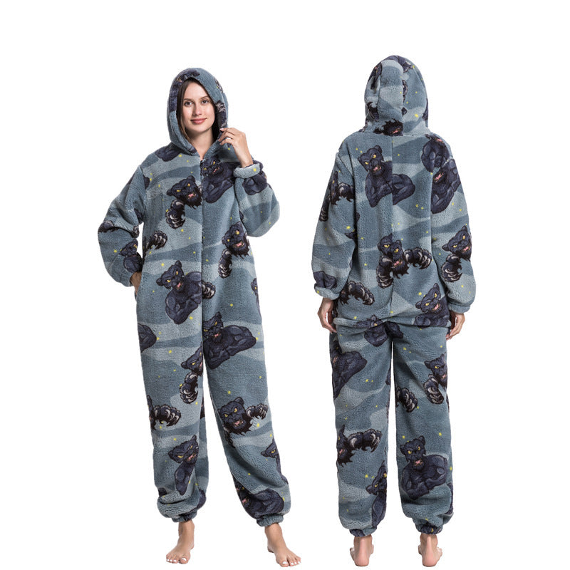 Multi Design printed One Piece Pajamas