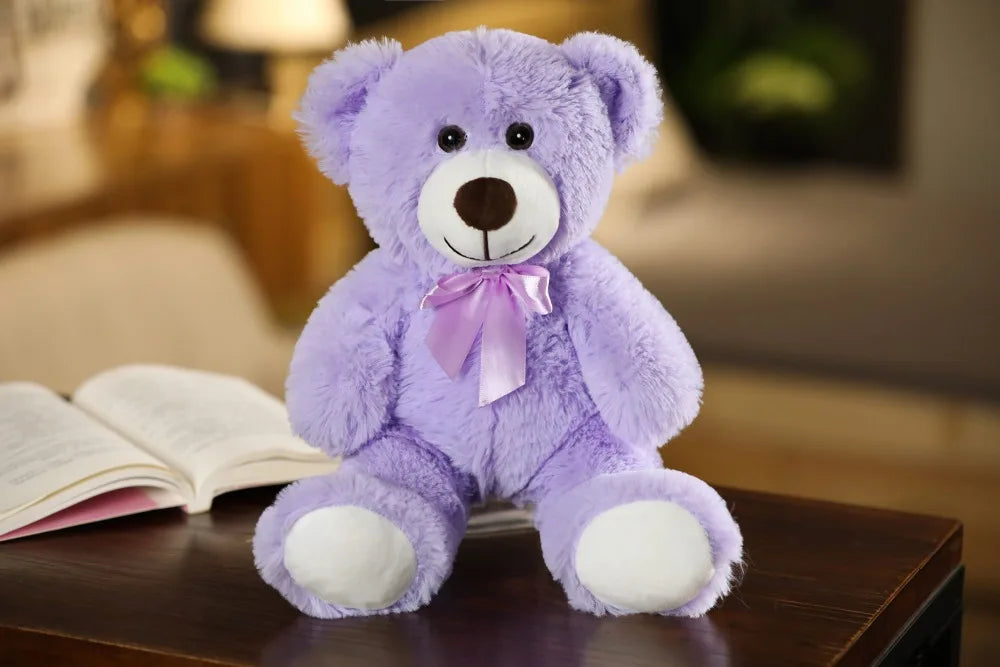 Cute Colorful Bow Tie Bear Doll