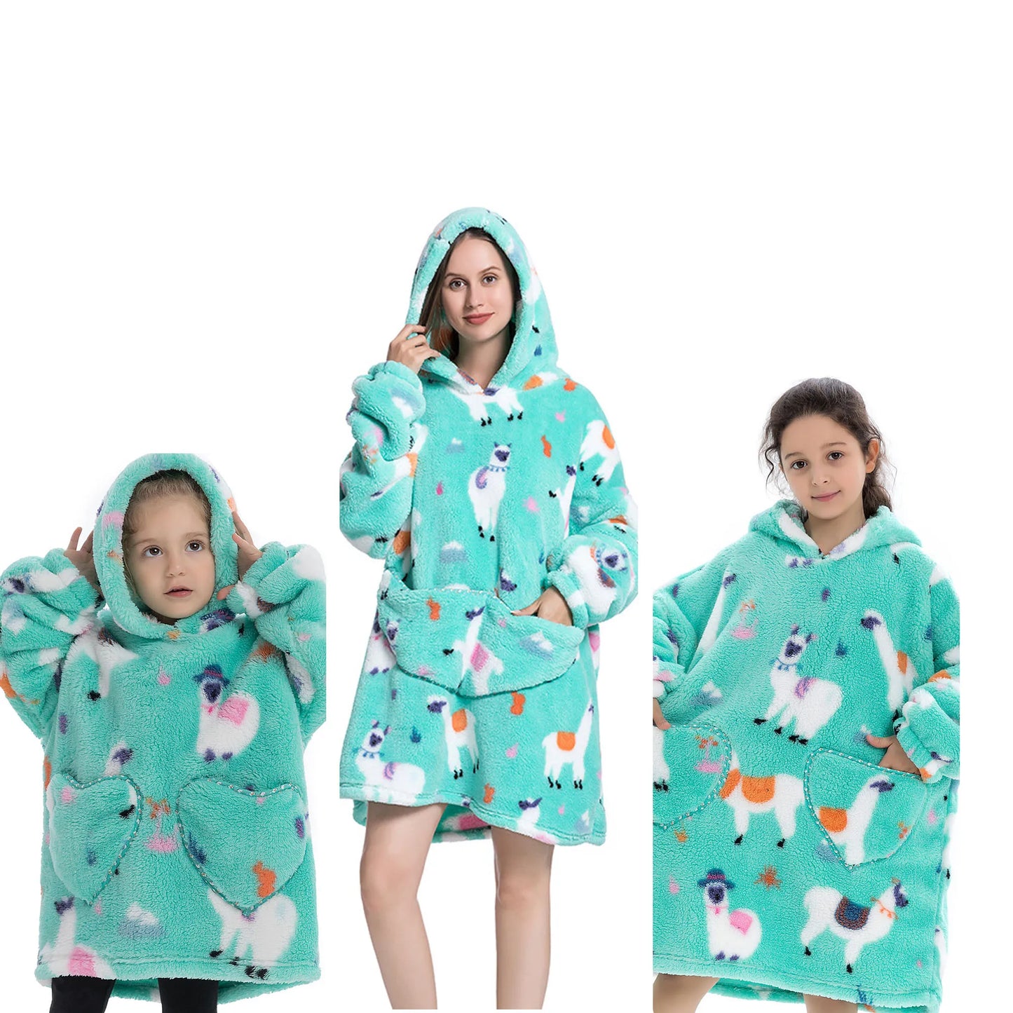 Wearable Blanket Hoddie - Family package