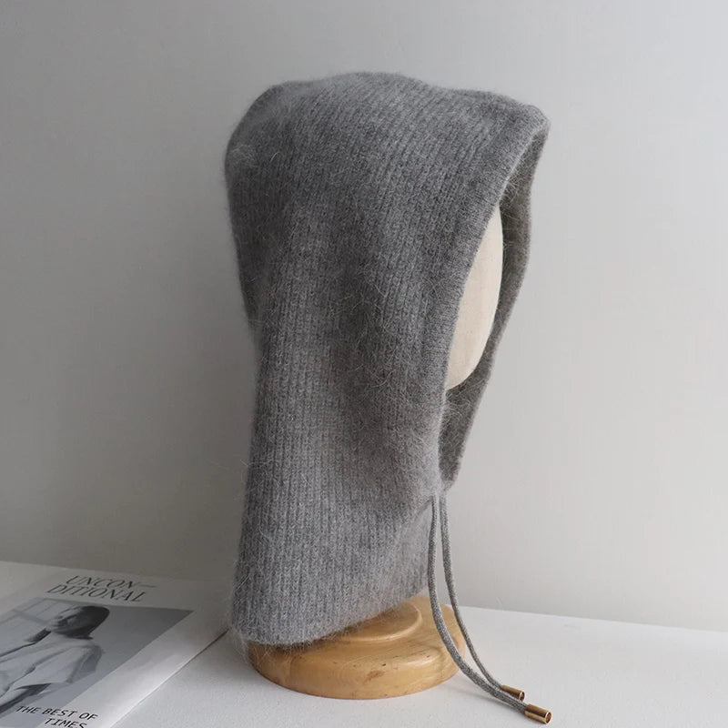 SNUGWEAR Rabbit Fur Knitted Scarf
