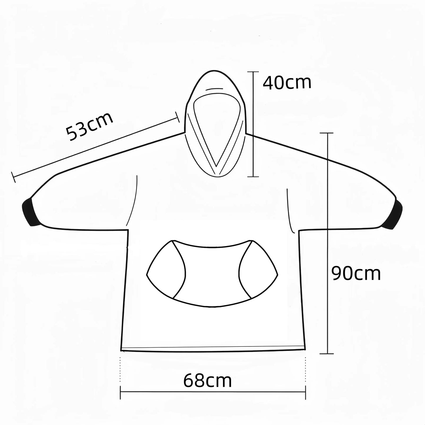 Premium quality Wearable Blanket Hoodie