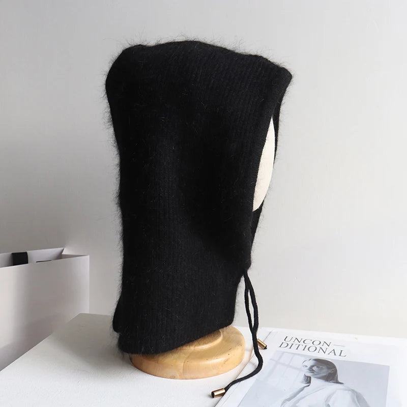 SNUGWEAR Rabbit Fur Knitted Scarf