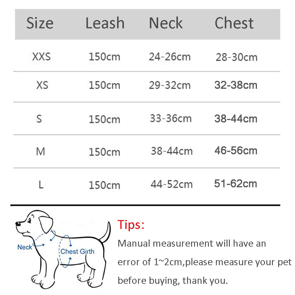 Adjustable Dog Harness Vest With Walking Leash