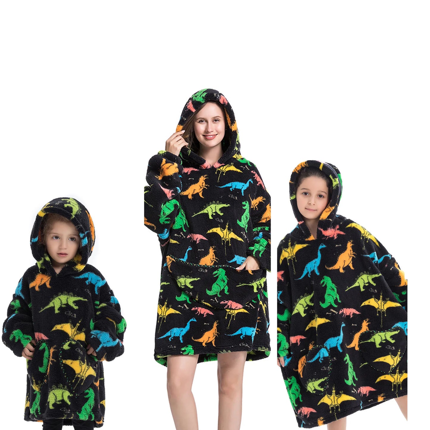Wearable Blanket Hoddie - Family package