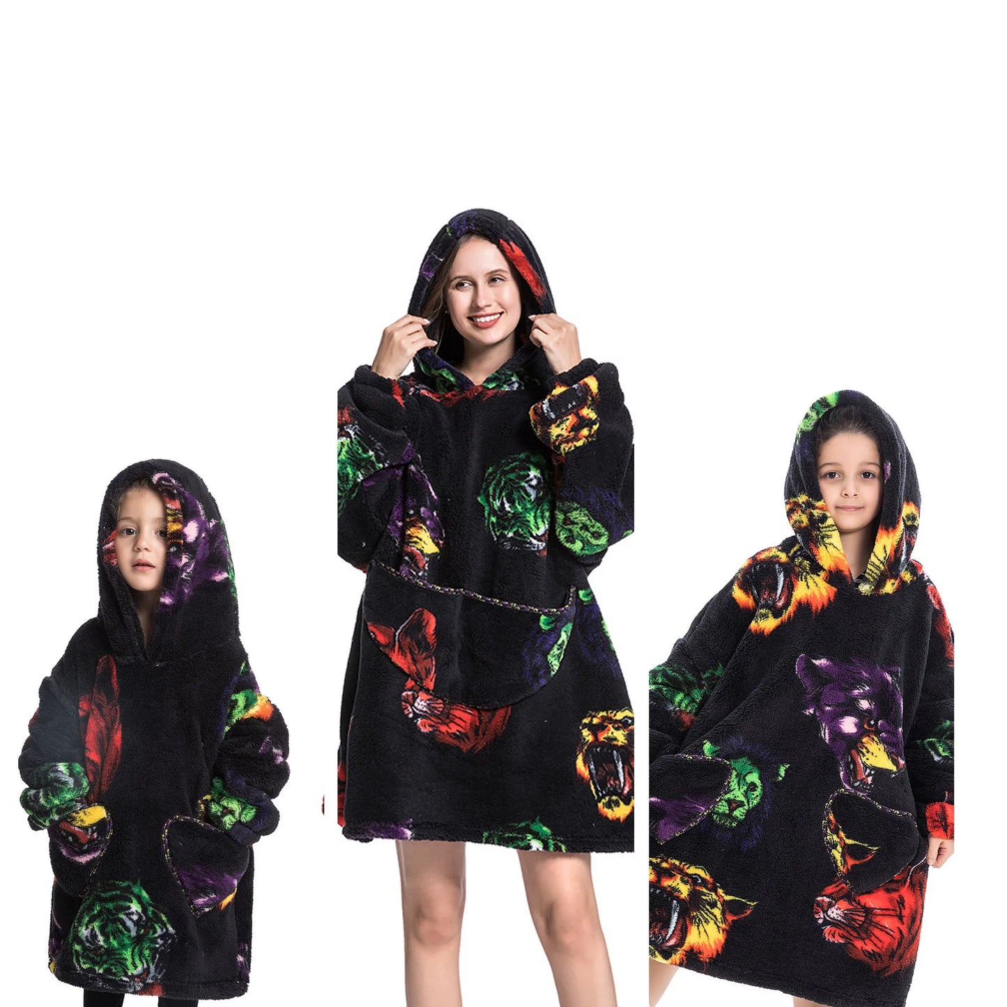 Wearable Blanket Hoddie - Family package