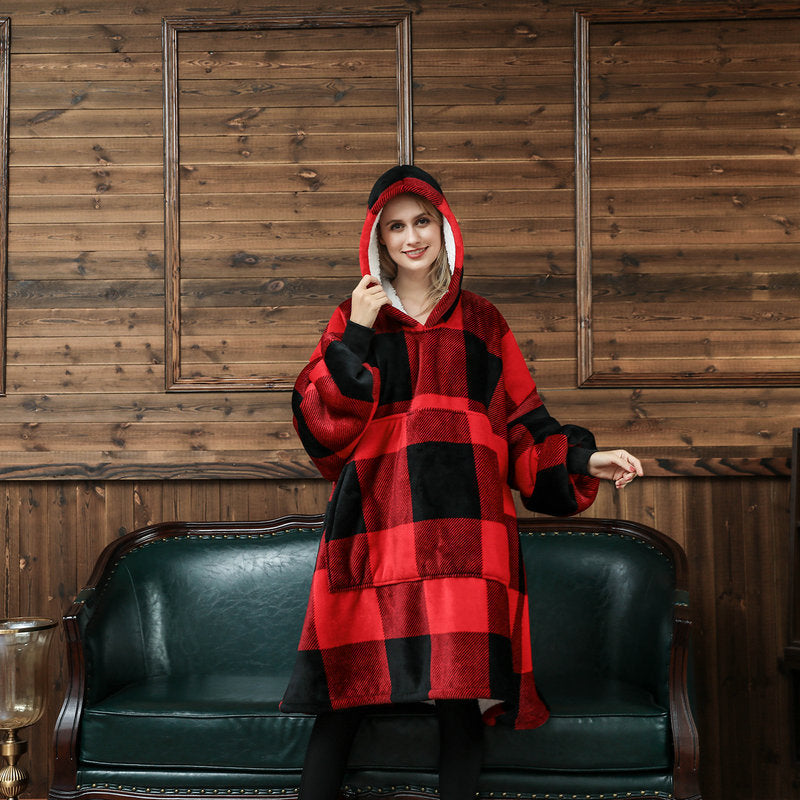 Ovesized Wearable Cozy Blanket Hoodie Winter