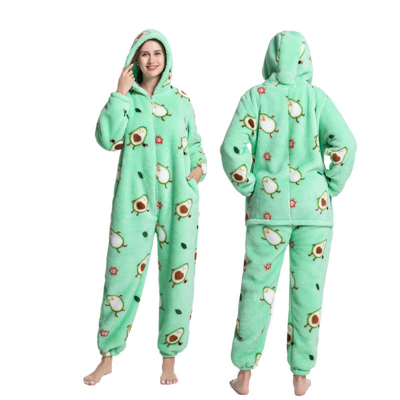 Multi Design printed One Piece Pajamas