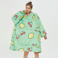 Ovesized Wearable Cozy Blanket Hoodie Winter