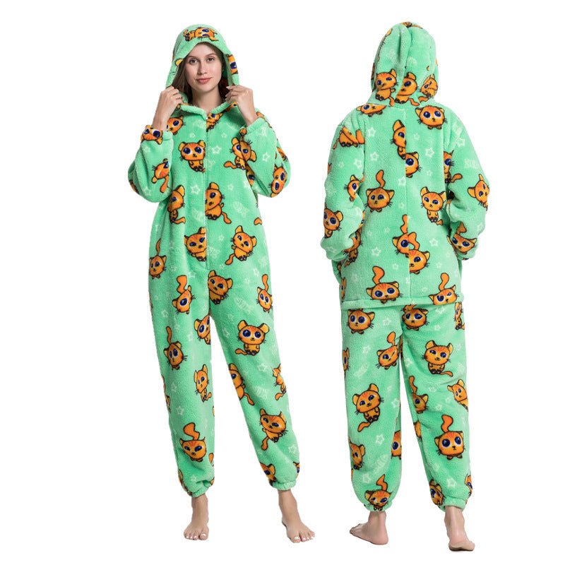 Multi Design printed One Piece Pajamas
