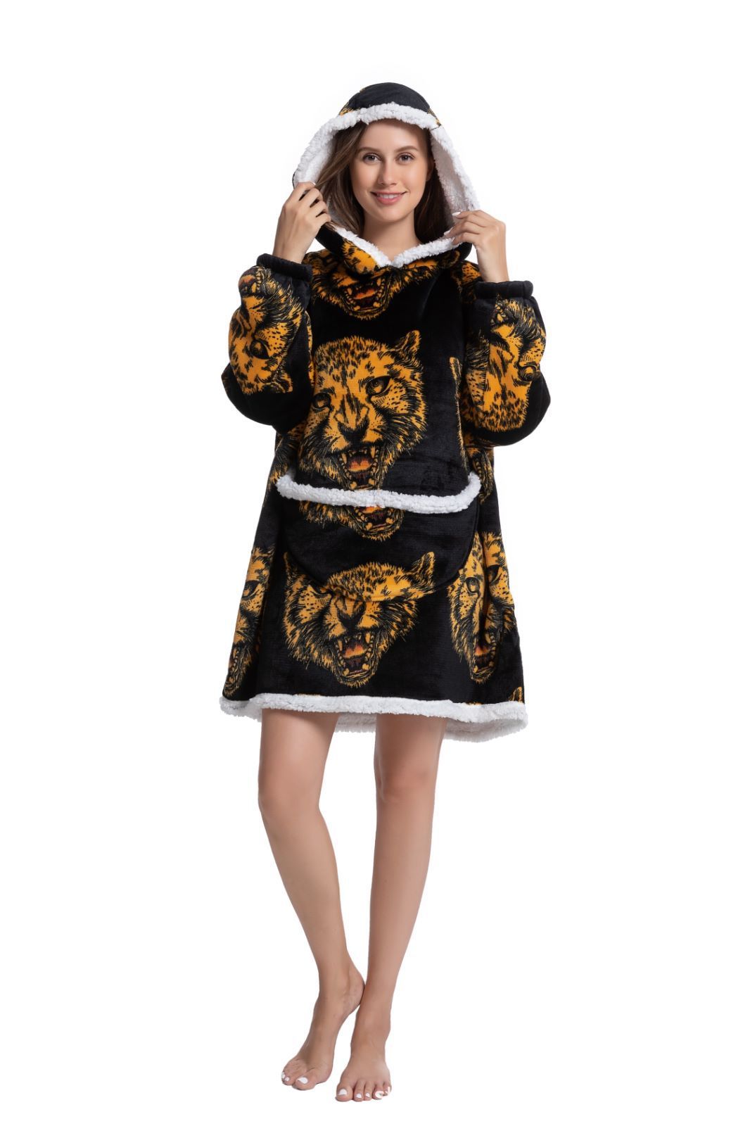 Hooded Pajamas TV Blankets Outdoor Warm Clothing