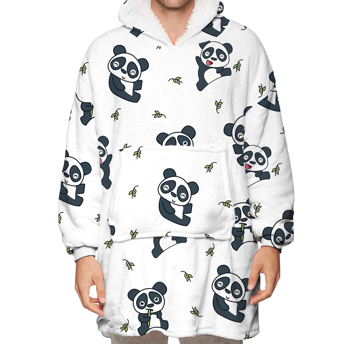 Warm Versatile wearable blanket Couple Hoddie