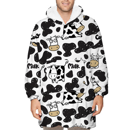 Lamb Wool Wearable Blanket (Unisex)