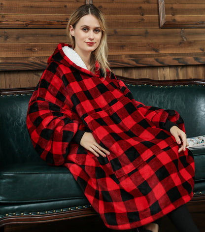 Ovesized Wearable Cozy Blanket Hoodie Winter