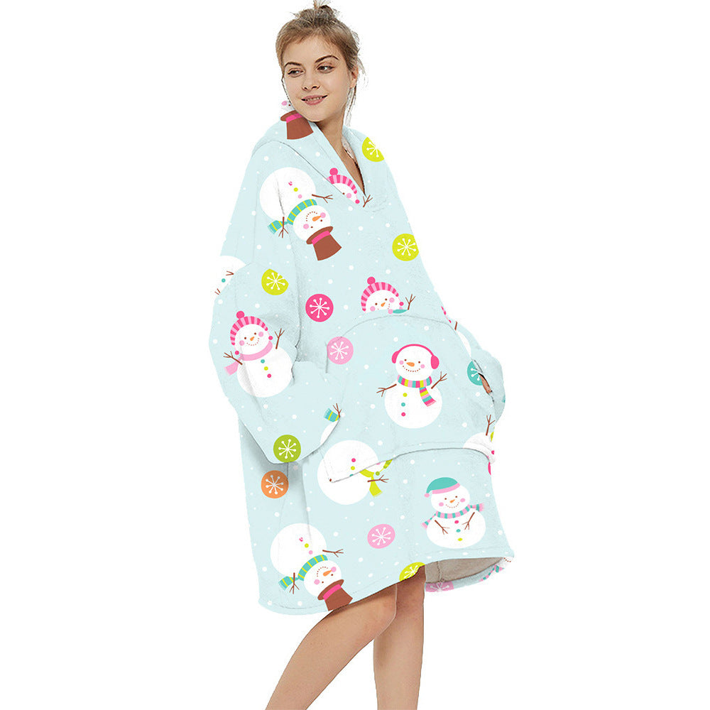 Christmas Special Wearable Blanket Hoodie