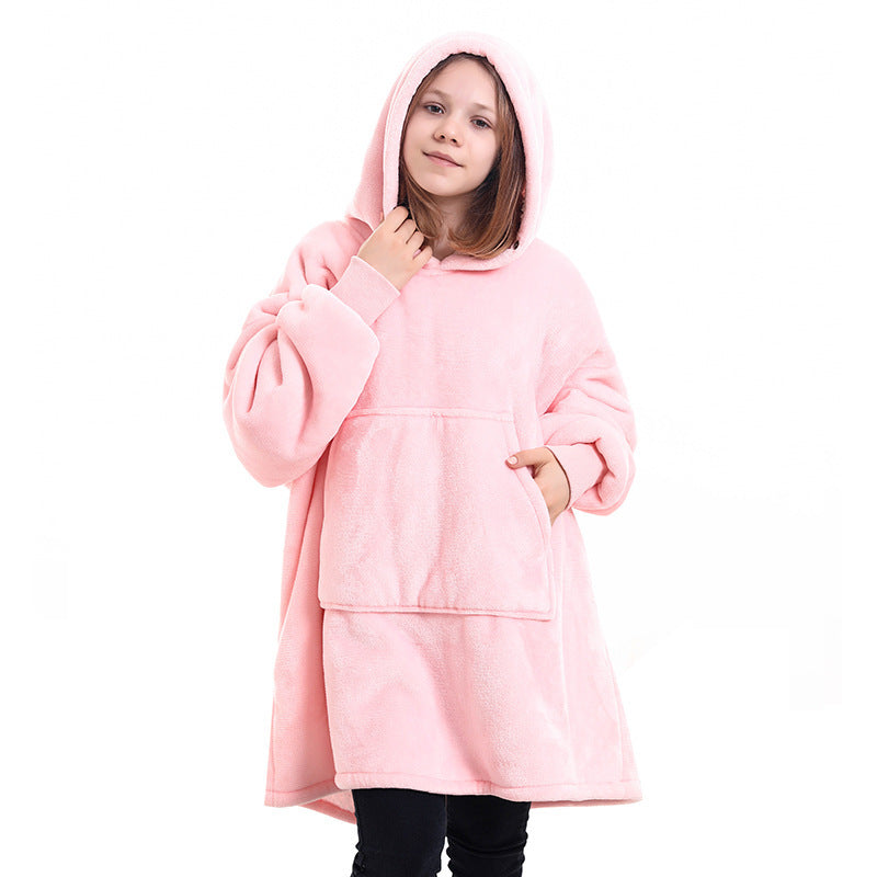 Oversized Wearable Blanket Pullover Young Kids