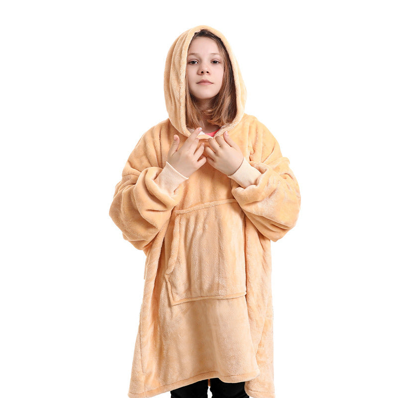 Oversized Wearable Blanket Pullover Young Kids
