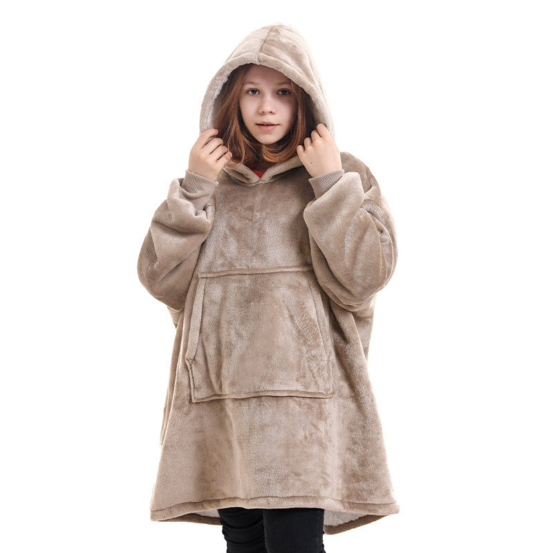 Oversized Wearable Blanket Pullover Young Kids