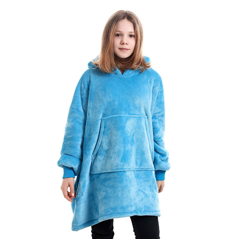 Oversized Wearable Blanket Pullover Young Kids