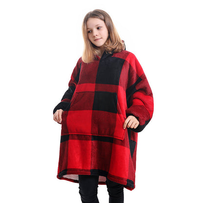 Oversized Wearable Blanket Pullover Young Kids