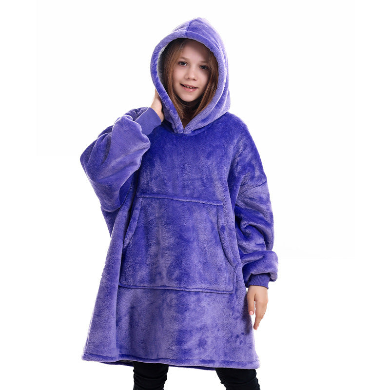 Oversized Wearable Blanket Pullover Young Kids