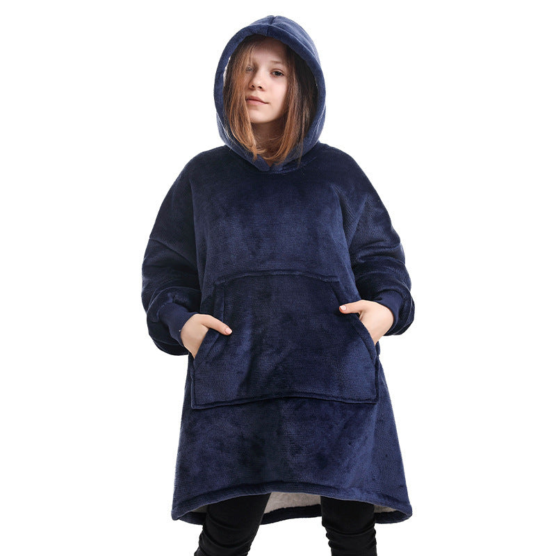 Oversized Wearable Blanket Pullover Young Kids