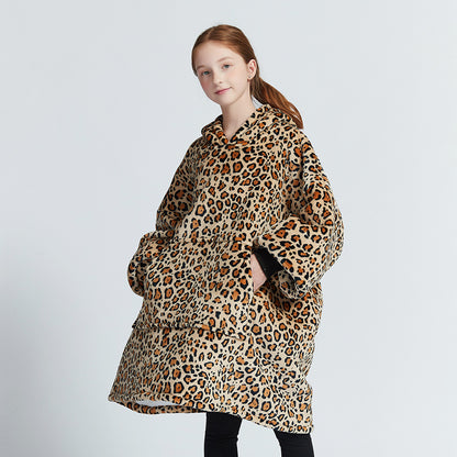 Oversized Wearable Blanket Pullover Young Kids