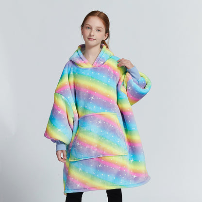 Oversized Wearable Blanket Pullover Young Kids
