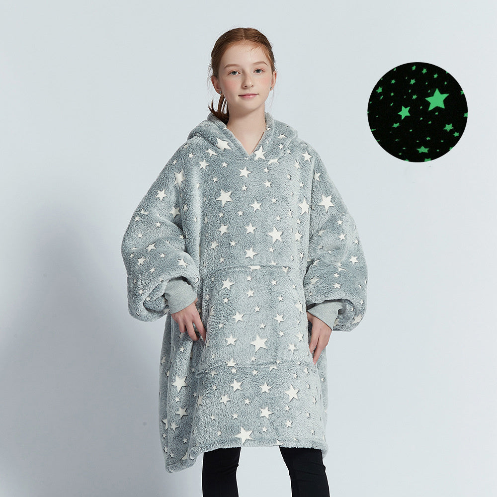Oversized Wearable Blanket Pullover Young Kids