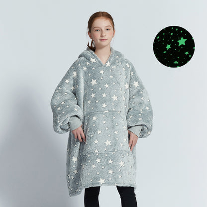 Oversized Wearable Blanket Pullover Young Kids