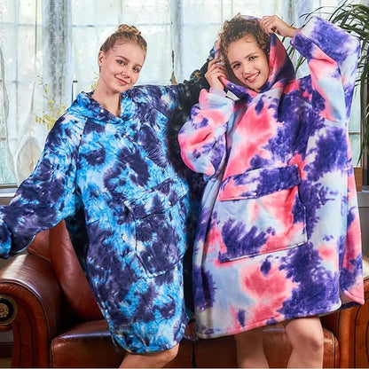 Oversized Sherpa Hooded blanket
