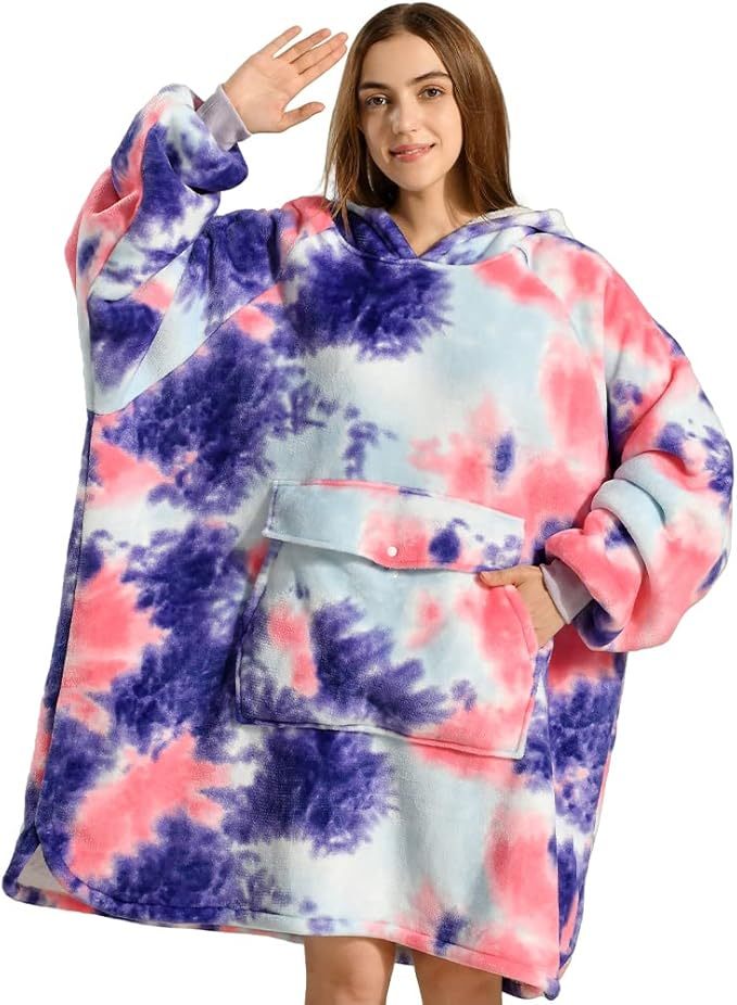 Oversized Sherpa Hooded blanket
