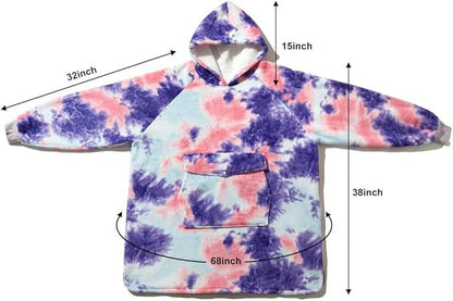 Oversized Sherpa Hooded blanket