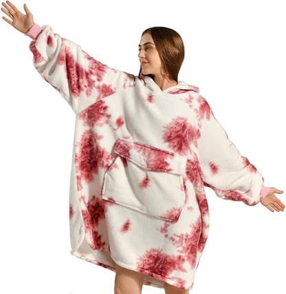 Oversized Sherpa Hooded blanket