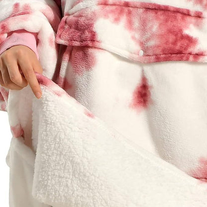 Oversized Sherpa Hooded blanket