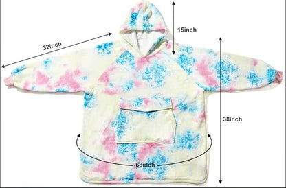 Oversized Sherpa Hooded blanket