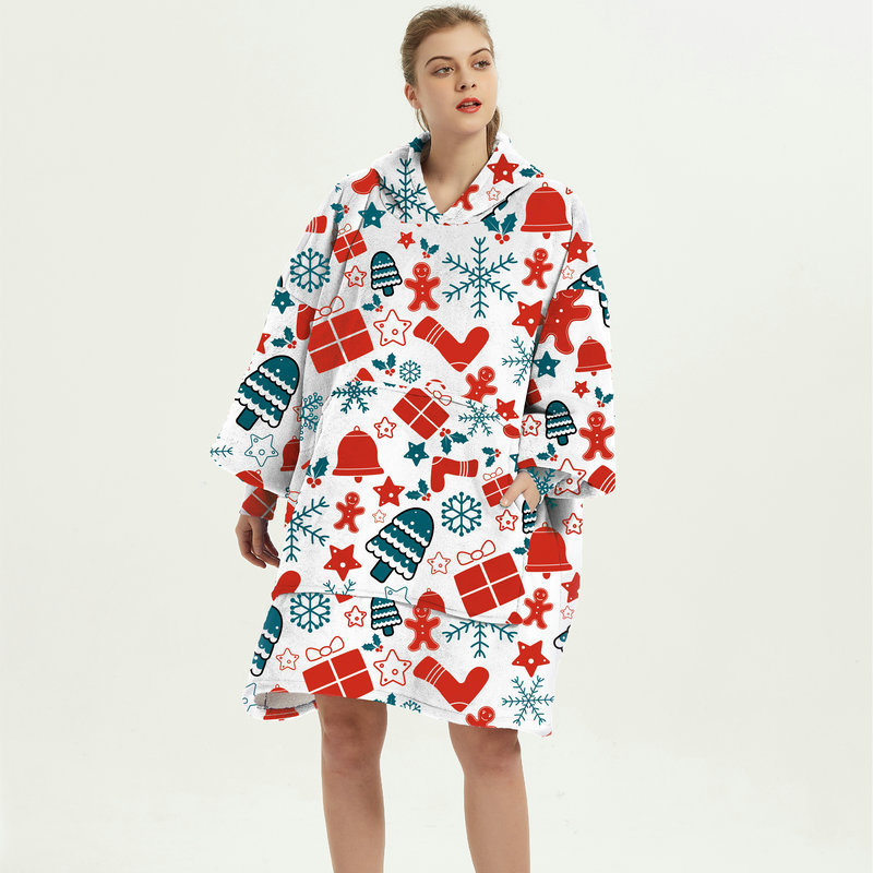 Ovesized Wearable Cozy Blanket Hoodie Winter