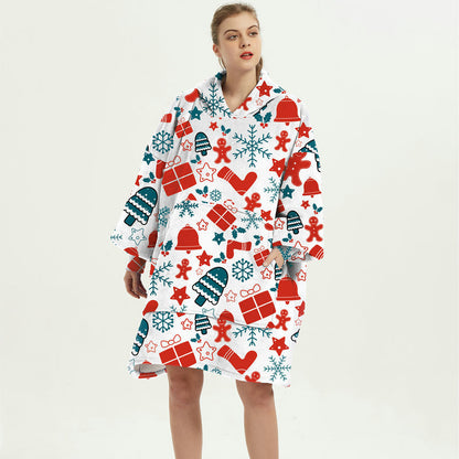 Ovesized Wearable Cozy Blanket Hoodie Winter