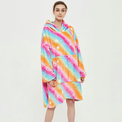 Ovesized Wearable Cozy Blanket Hoodie Winter