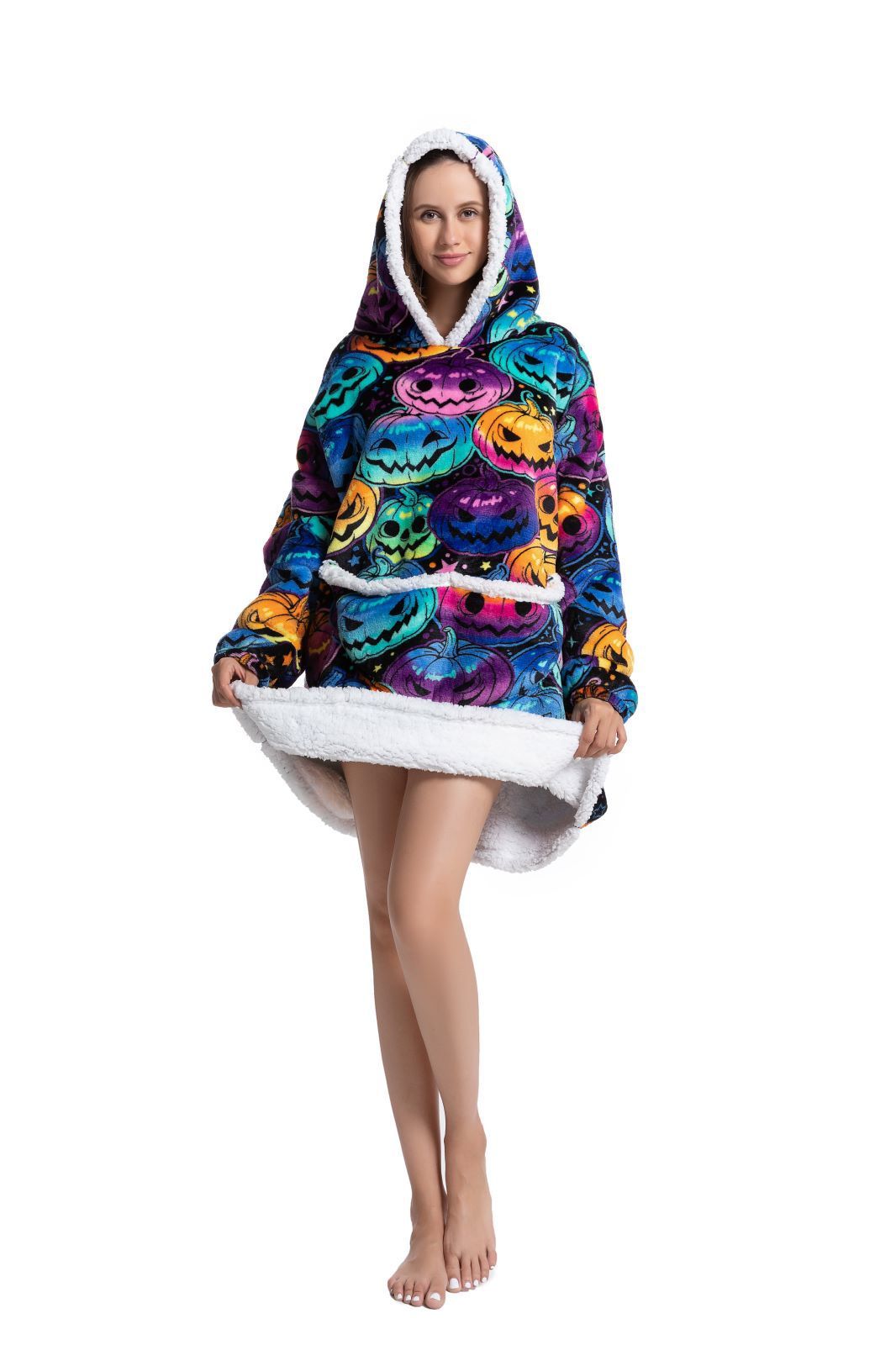 Hooded Pajamas TV Blankets Outdoor Warm Clothing