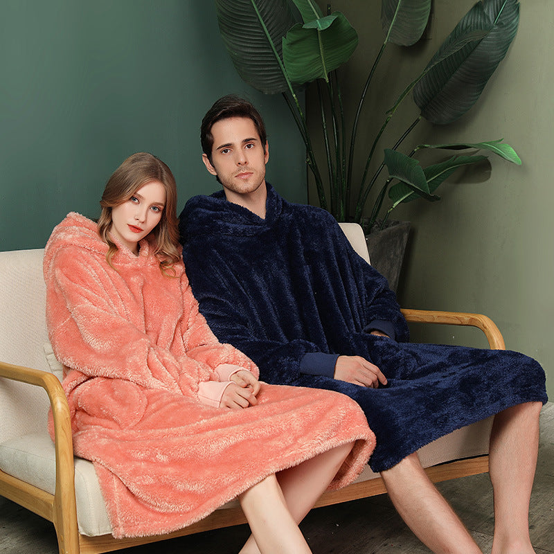 Plain Color Oversized Wearable Blanket Unisex