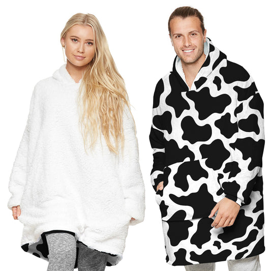 Warm Versatile wearable blanket Couple Hoddie